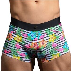 Andrew Christian Island Tropic Swim Trunks Multicolor Medium
